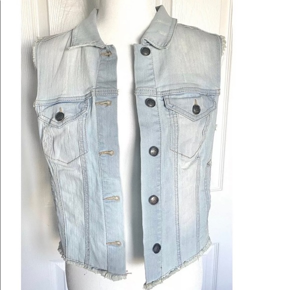 Jessica Simpson size Medium DEE Jean vest - Picture 1 of 6